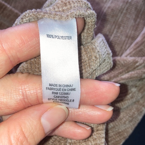 Chenault Tan Ribbed Long Sleeve Sweatshirt - Picture 6 of 10